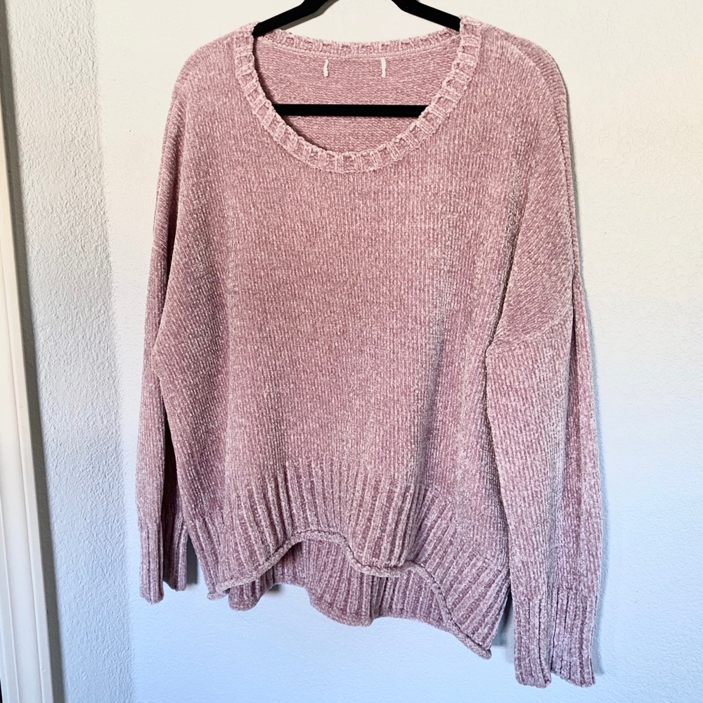 SOLD Dusty Rose Chenille Sweater
